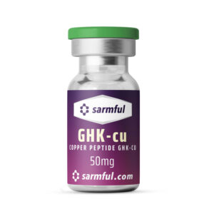 GHK-cu peptide vial front label